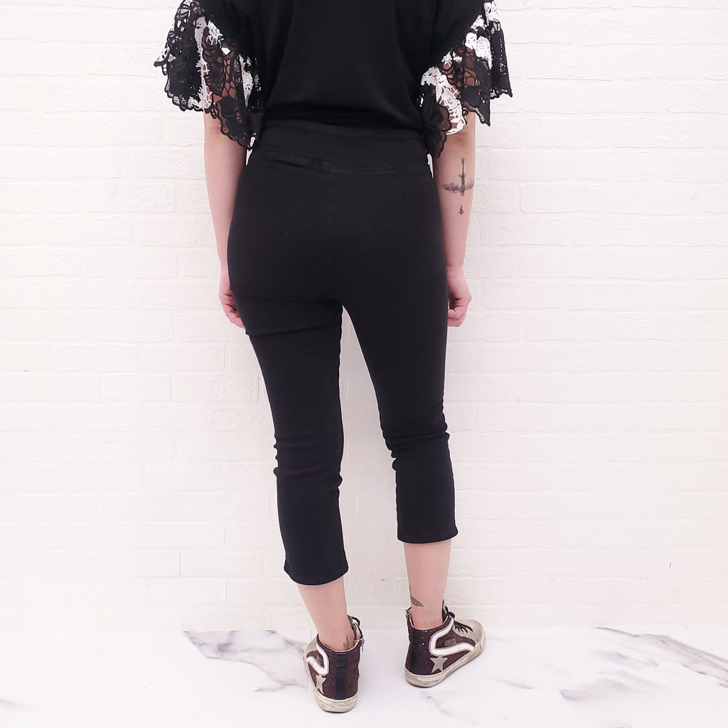 FRAME BLACK BERMUDA LEGGINGS - SIZE 1 (S)
