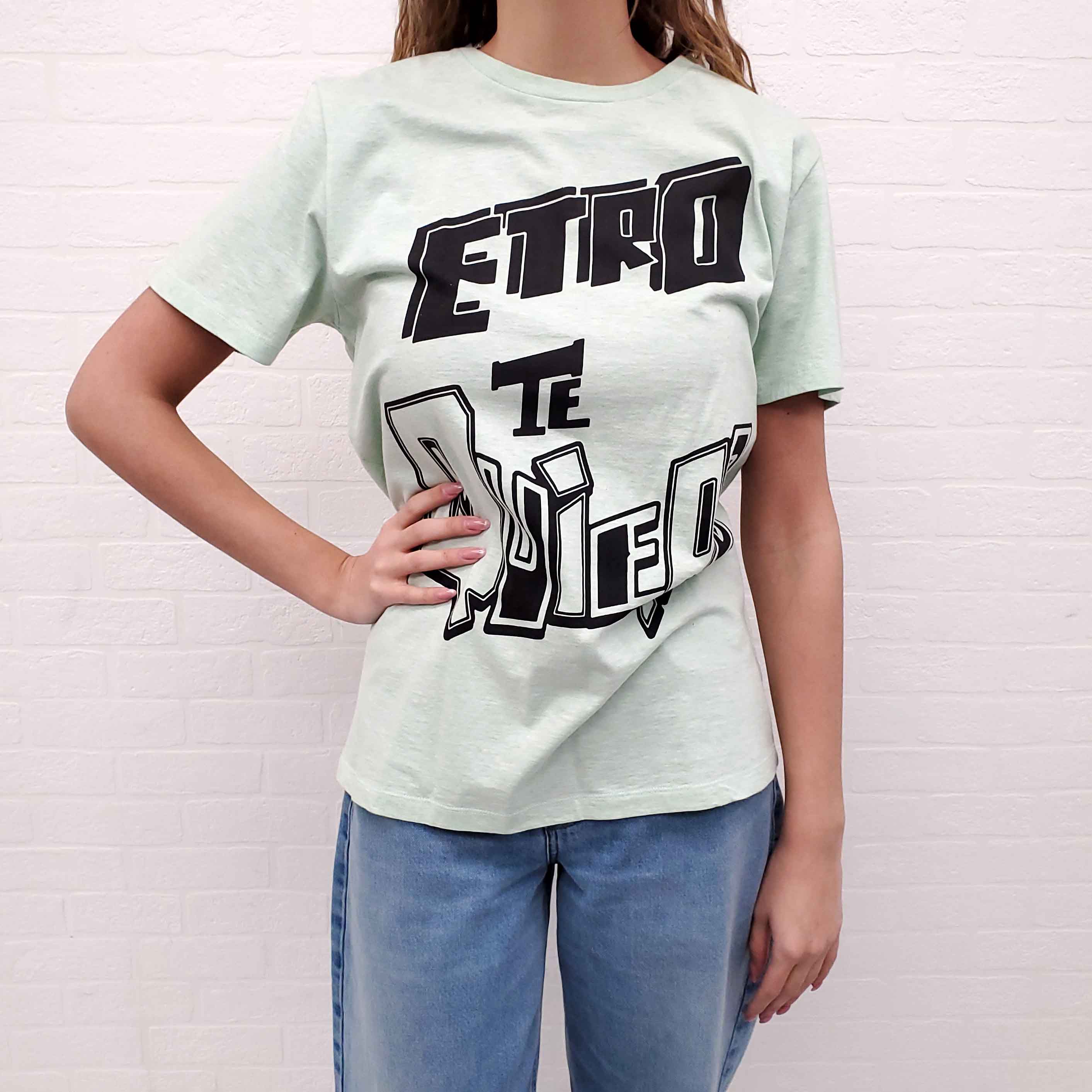 ETRO LIME GREEN GRAPHIC T-SHIRT - SIZE M