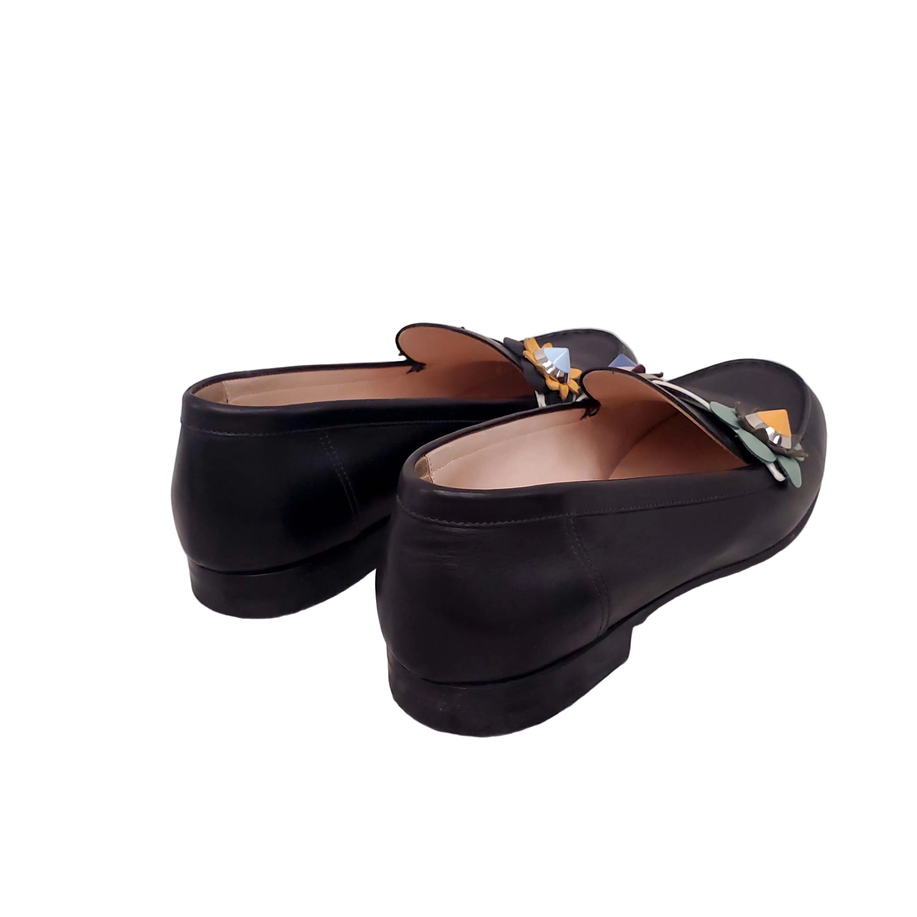 FENDI FLORAL BAGUETTE LOAFERS - SIZE 38