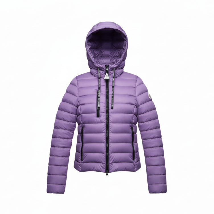 MONCLER PURPLE LIGHTWEIGHT PUFFER JACKET - SIZE 1 (S)