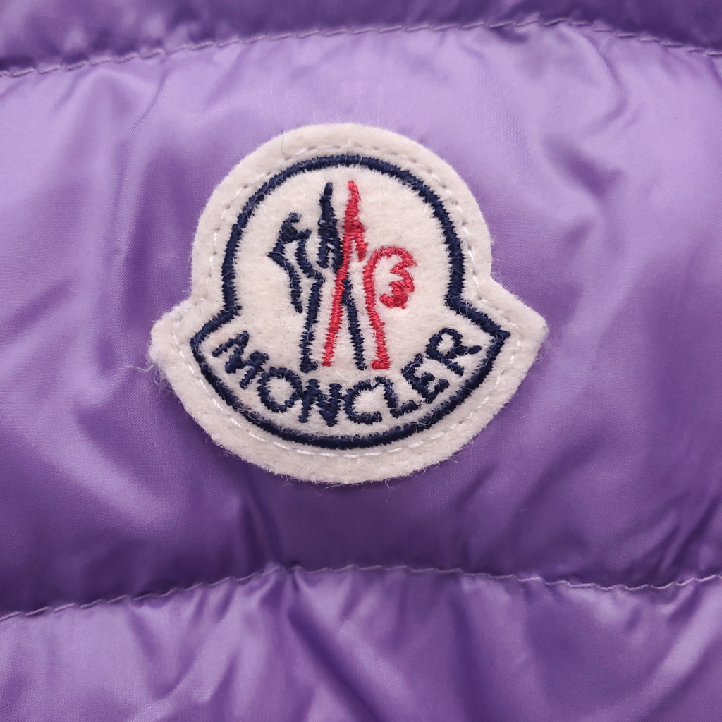 MONCLER PURPLE LIGHTWEIGHT PUFFER JACKET - SIZE 1 (S)