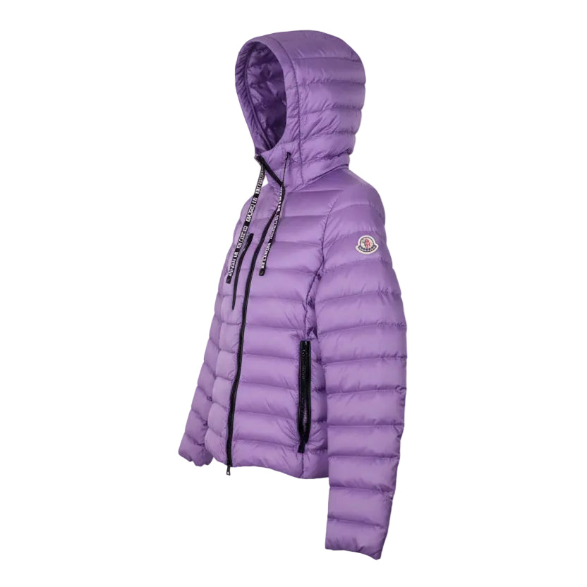 MONCLER PURPLE LIGHTWEIGHT PUFFER JACKET - SIZE 1 (S)