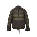 MONCLER GREEN KHAKI LAYERED JACKET - SIZE 3 (M)