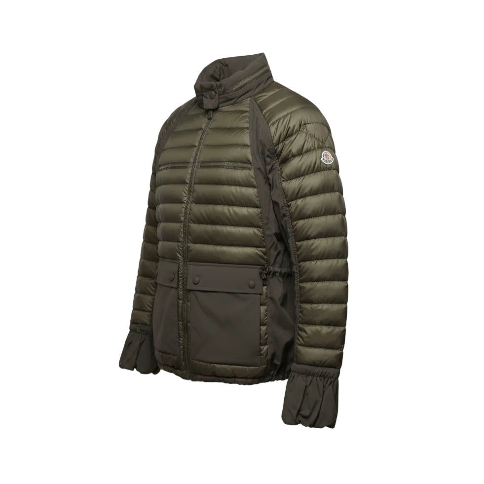 MONCLER GREEN KHAKI LAYERED JACKET - SIZE 3 (M)