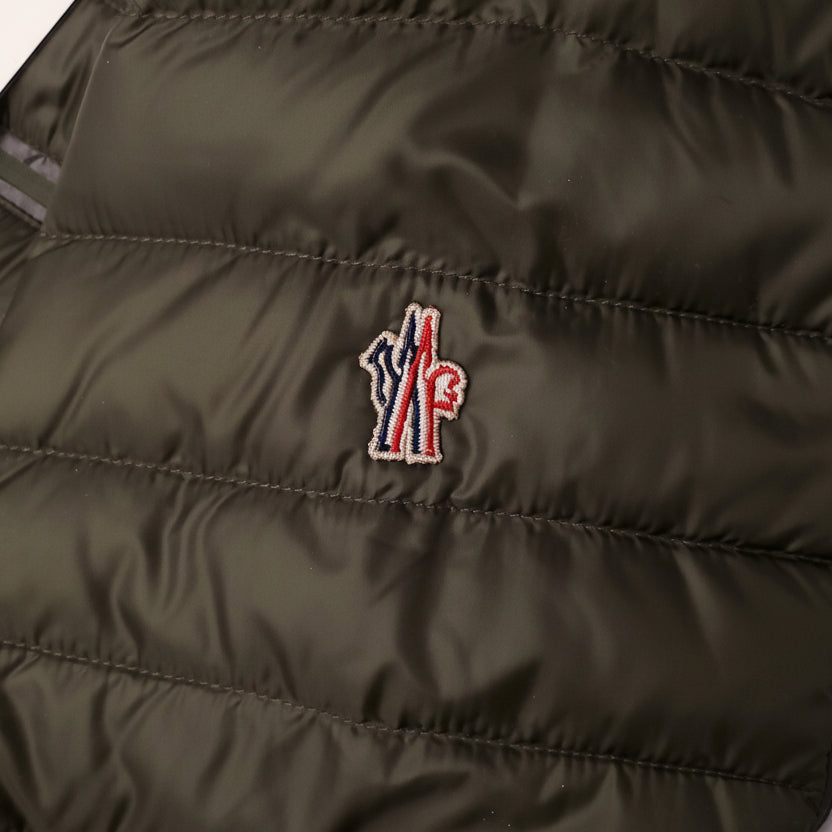 MONCLER GREEN KHAKI LAYERED JACKET - SIZE 3 (M)