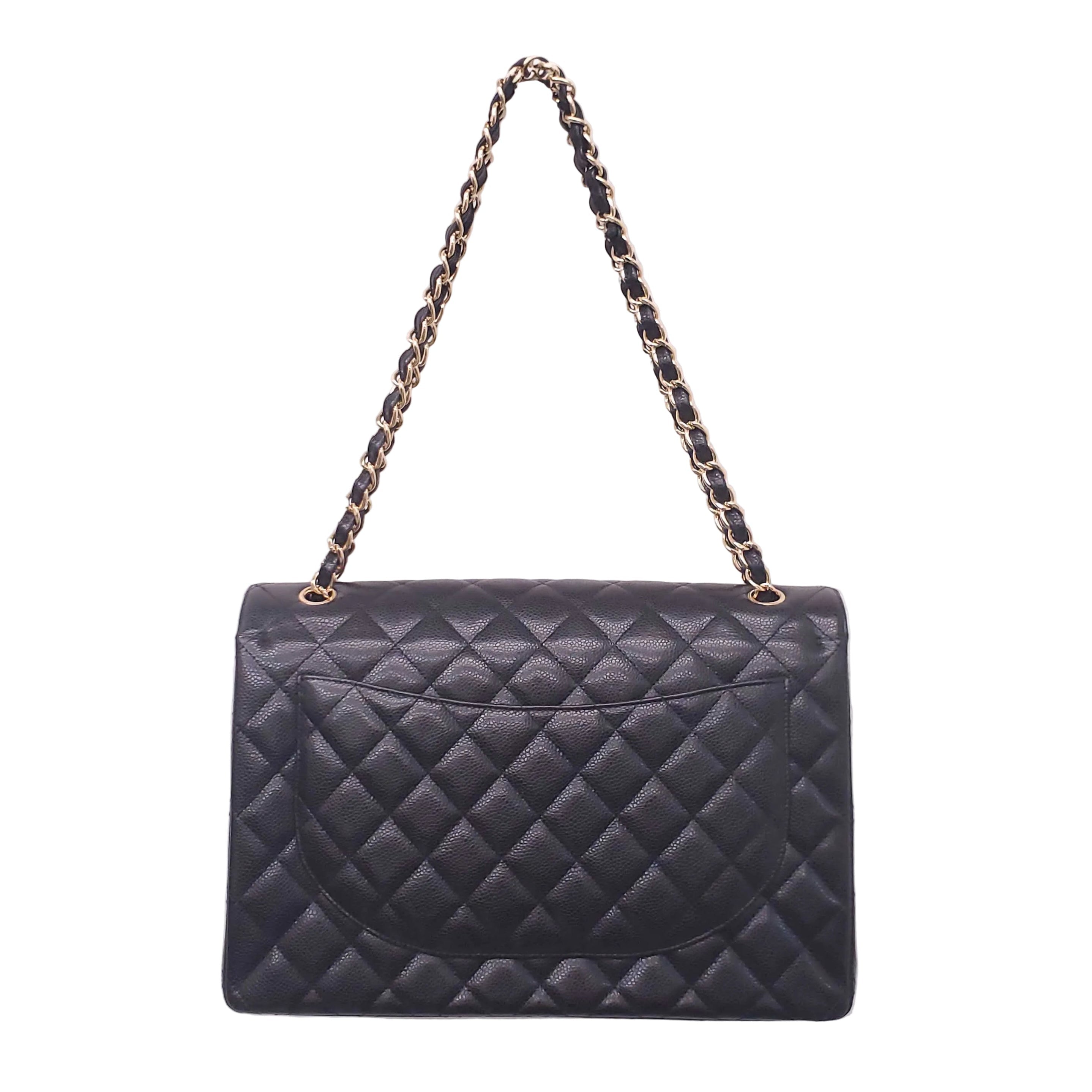 CHANEL MAXI CLASSIC CAVIAR DOUBLE FLAP
