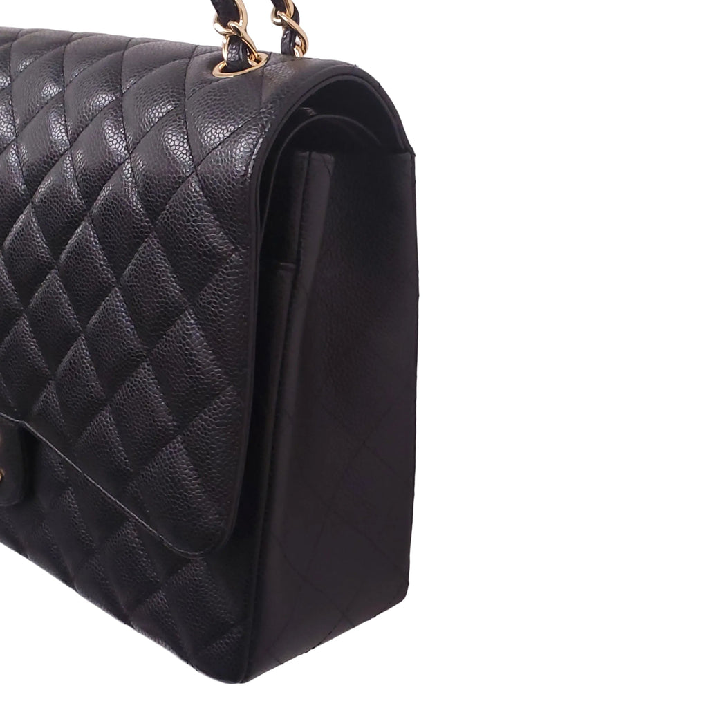 CHANEL MAXI CLASSIC CAVIAR DOUBLE FLAP
