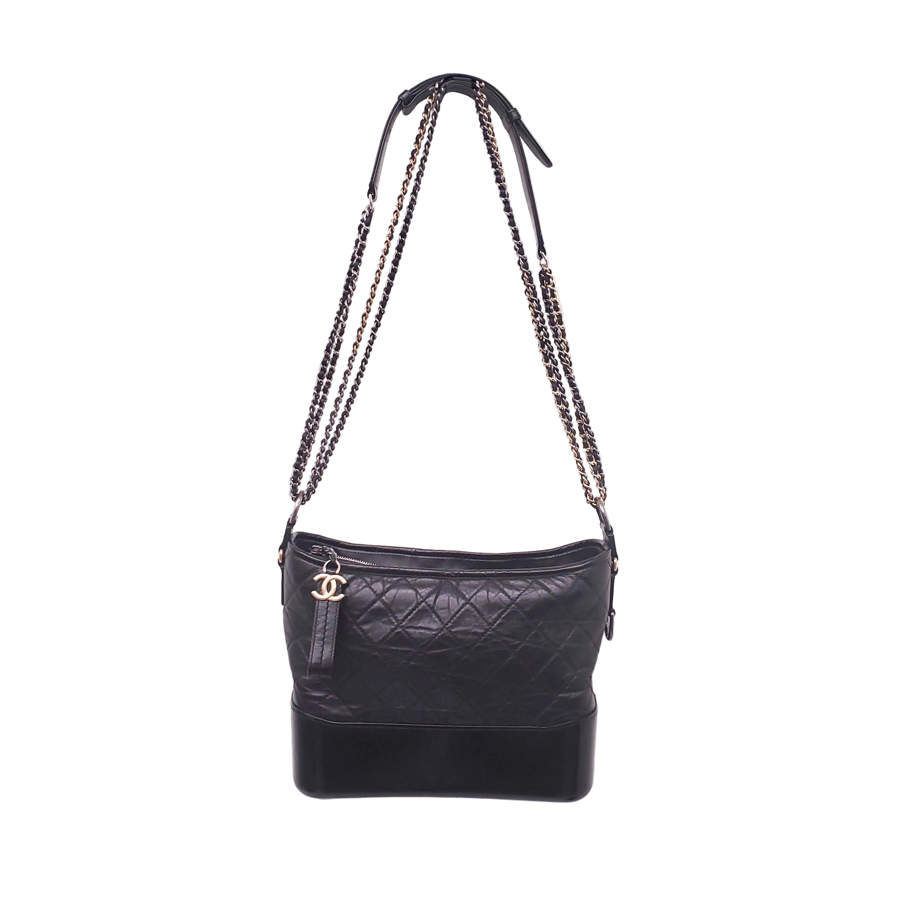 CHANEL BLACK GABRIELLE HOBO BAG