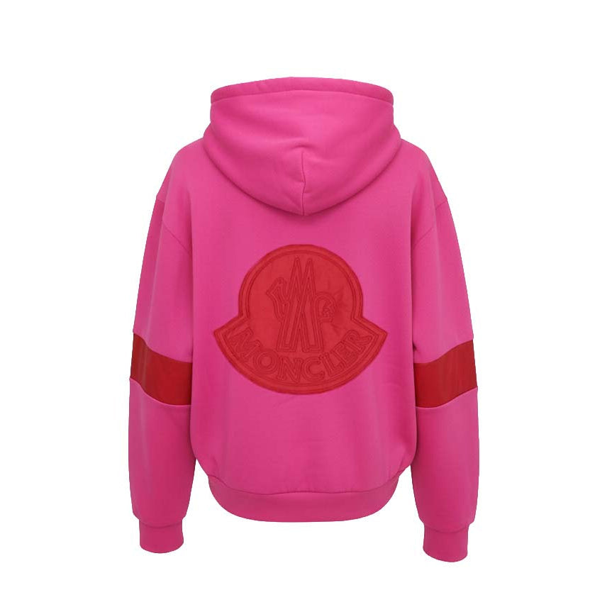MONCLER LOGO SWEATSHIRT WITH LOGO WITH NYLON LINING - SIZE S