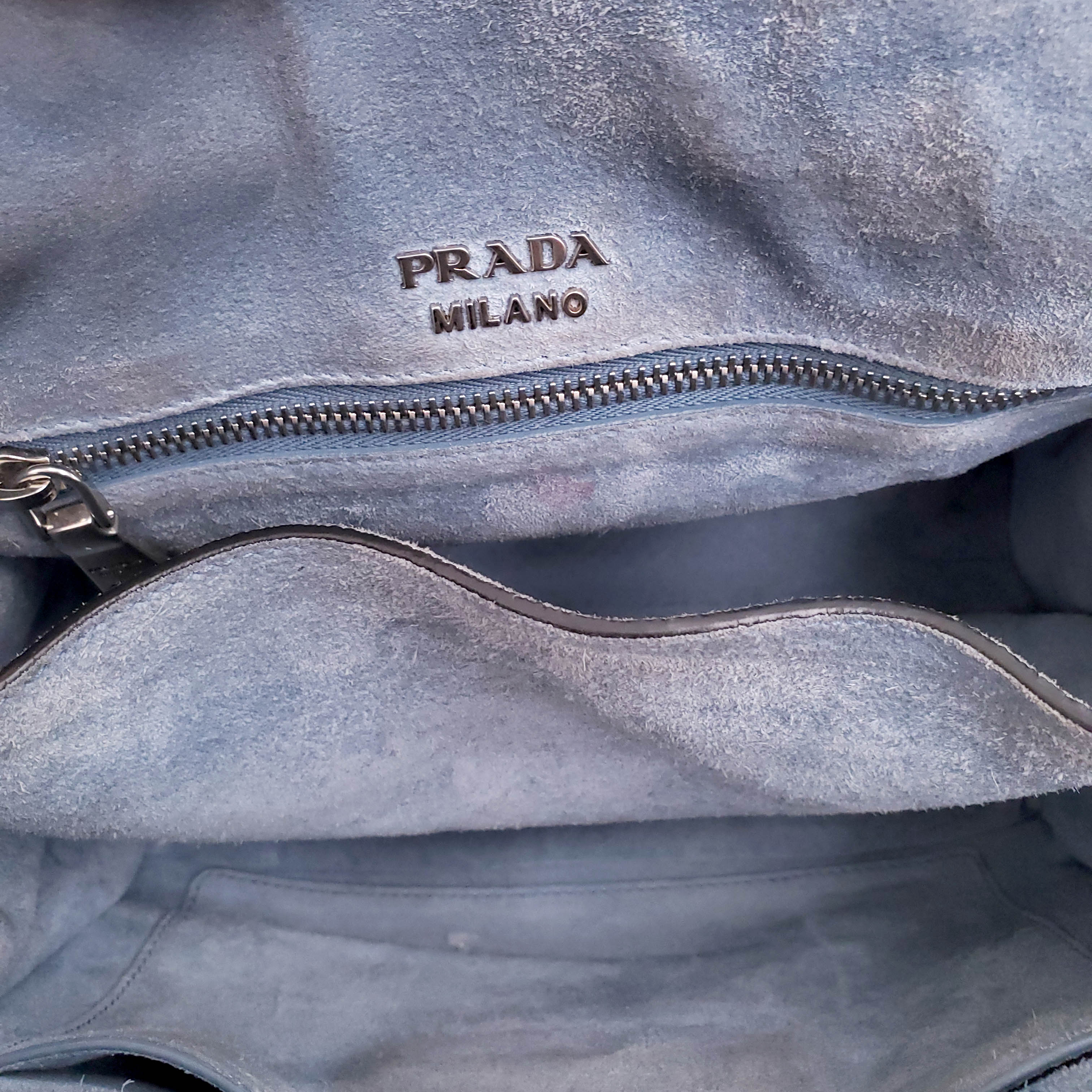 PRADA BLACK LEATHER CAHIER CROSSBODY BAG