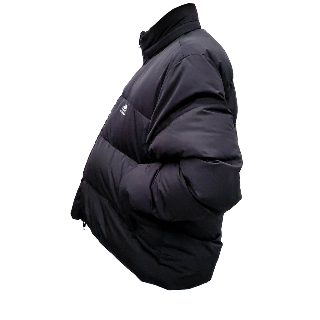 BALENCIAGA BLACK BLOUSON TECHNICAL PUFFER JACKET - SIZE 36