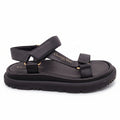 CHRISTIAN DIOR BLACK LOGO DAD SANDALS - SIZE 37