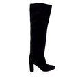 GIANVITTO ROSSI BLACK SUEDE KNEE HIGH BOOTS - SIZE 37.5