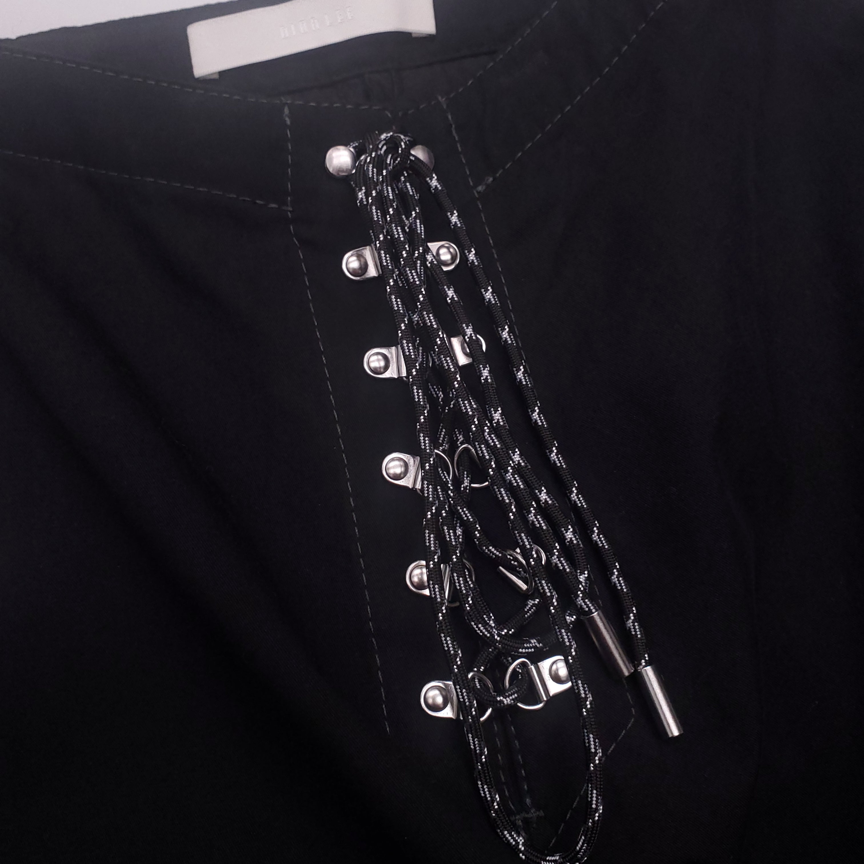 DION LEE BLACK CARGO PANTS - SIZE 2