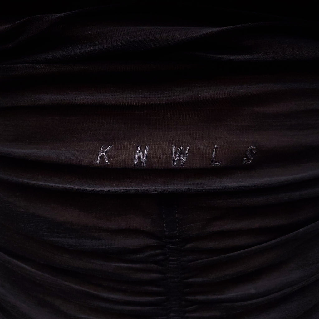 KNWLS RUCHED MINI DRESS - SIZE 14 (SIZE 8 US)