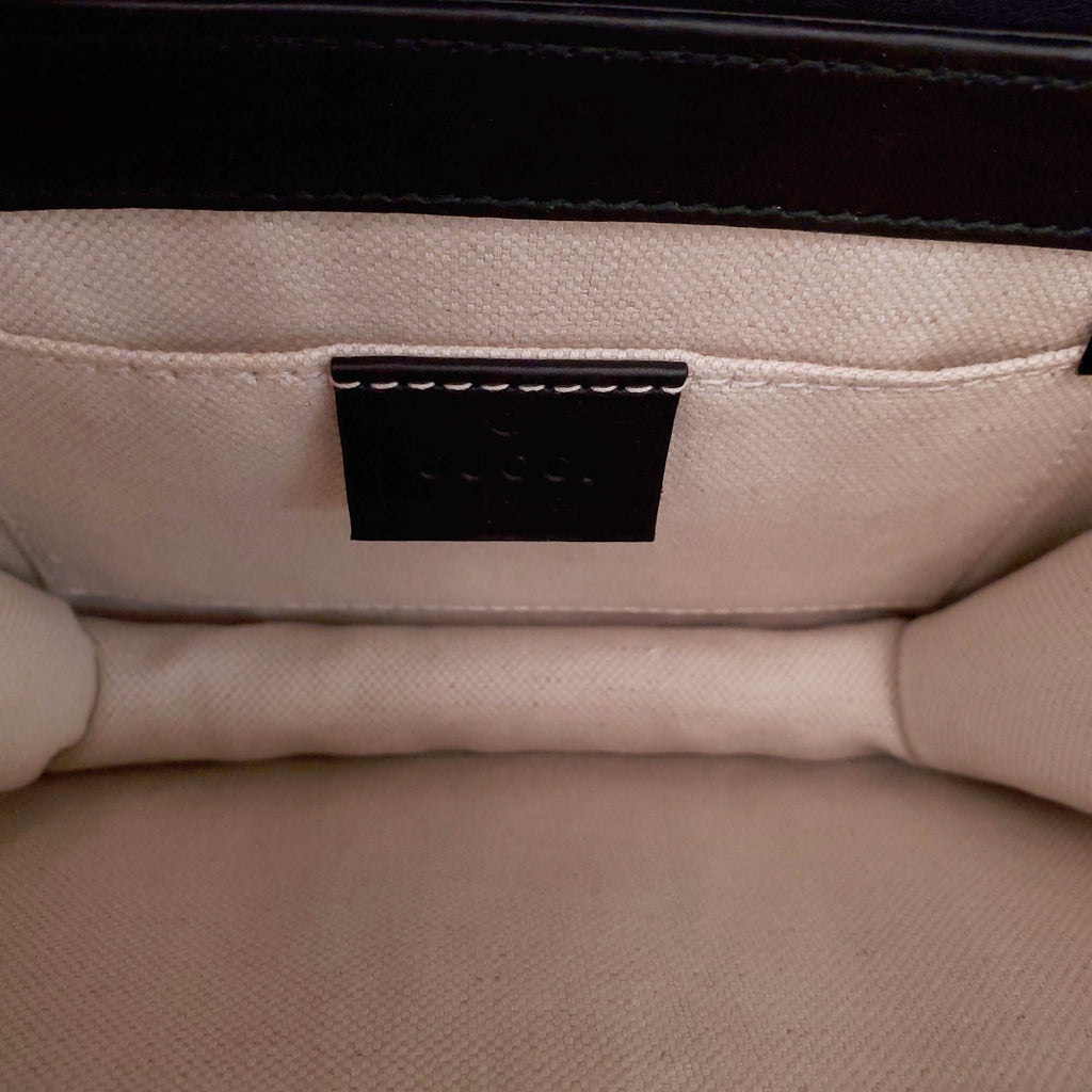 GUCCI FAUX PEARL PEONY BAG