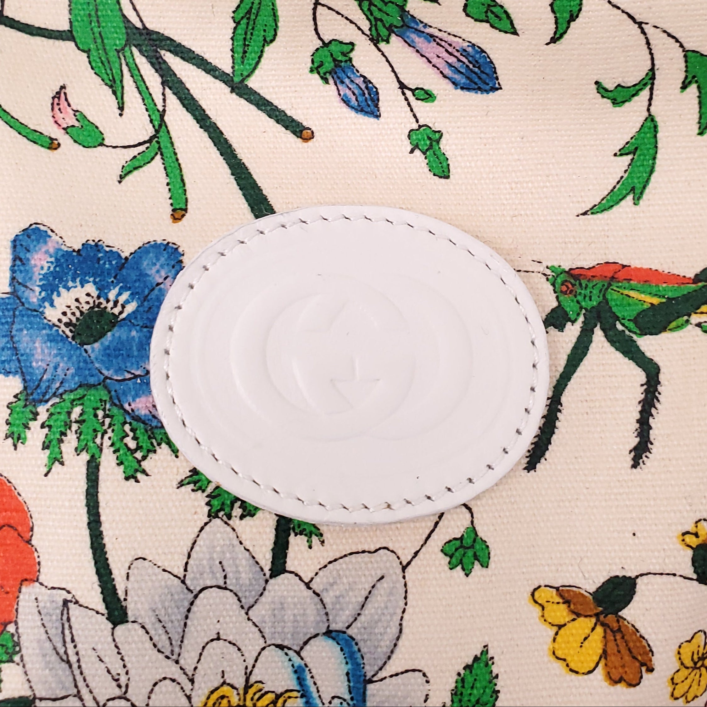 GUCCI VINTAGE FLORAL TOTE BAG