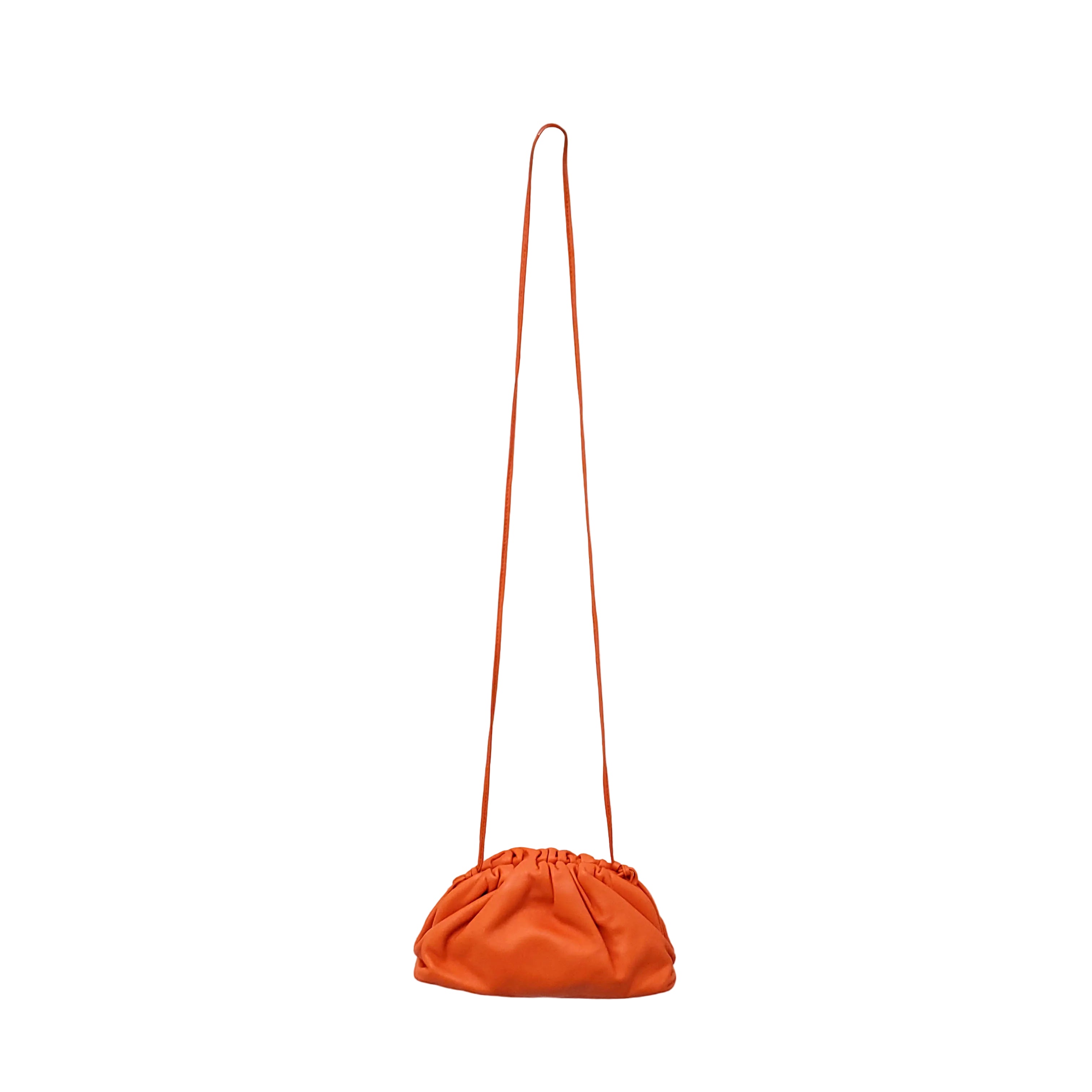 ［セール］Bottega Veneta ポーチ　オレンジ BOTTEGA VENETA ORANGE LEATHER POUCH CROSSBODY BAG – Rewind Couture