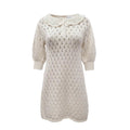 CELINE CROCHET CREAM DRESS - SIZE XS