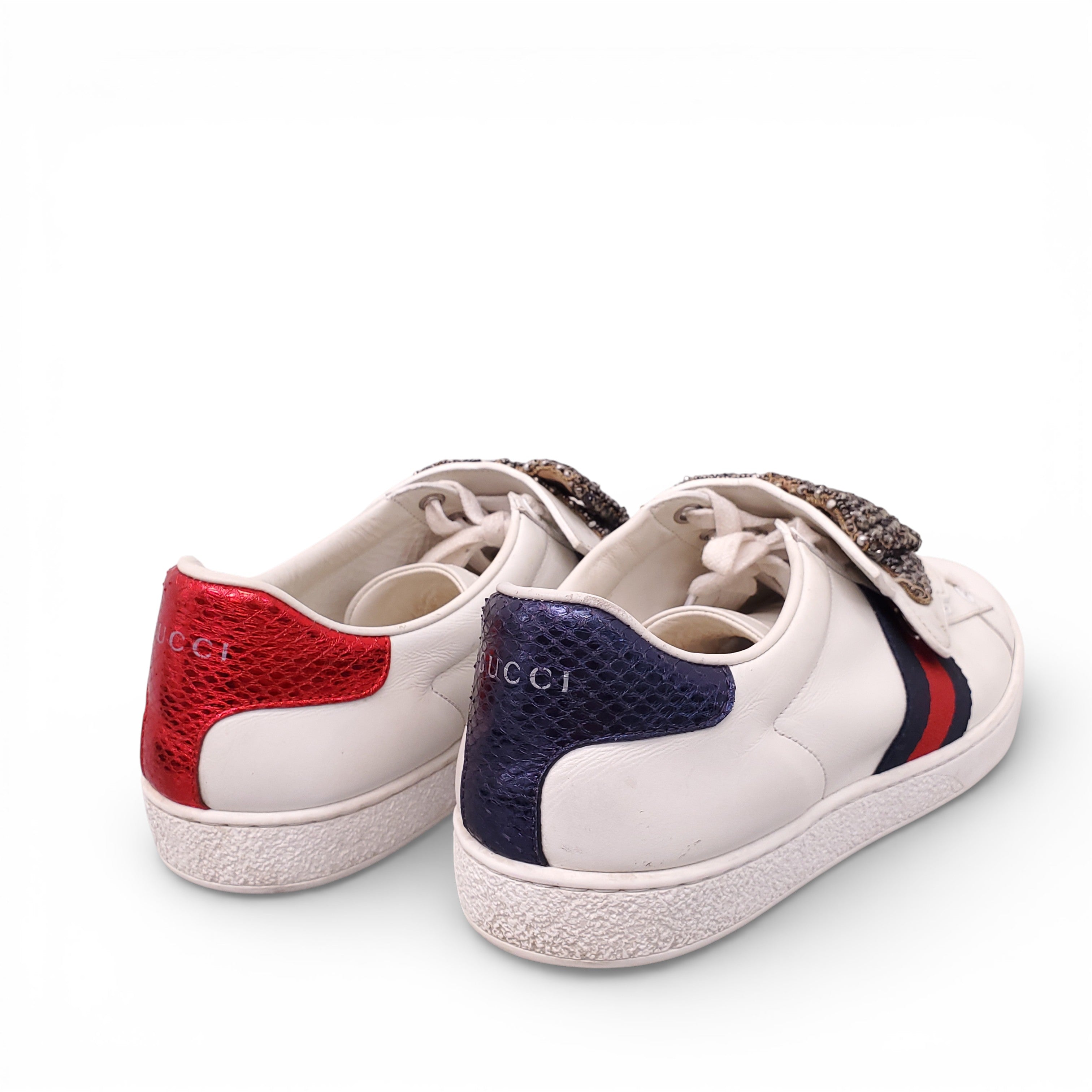 GUCCI BOW ACE SNEAKERS - SIZE 39
