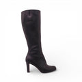 CHRISTIAN LOUBOUTIN BLACK LEATHER CALF BOOTS - SIZE 40.5