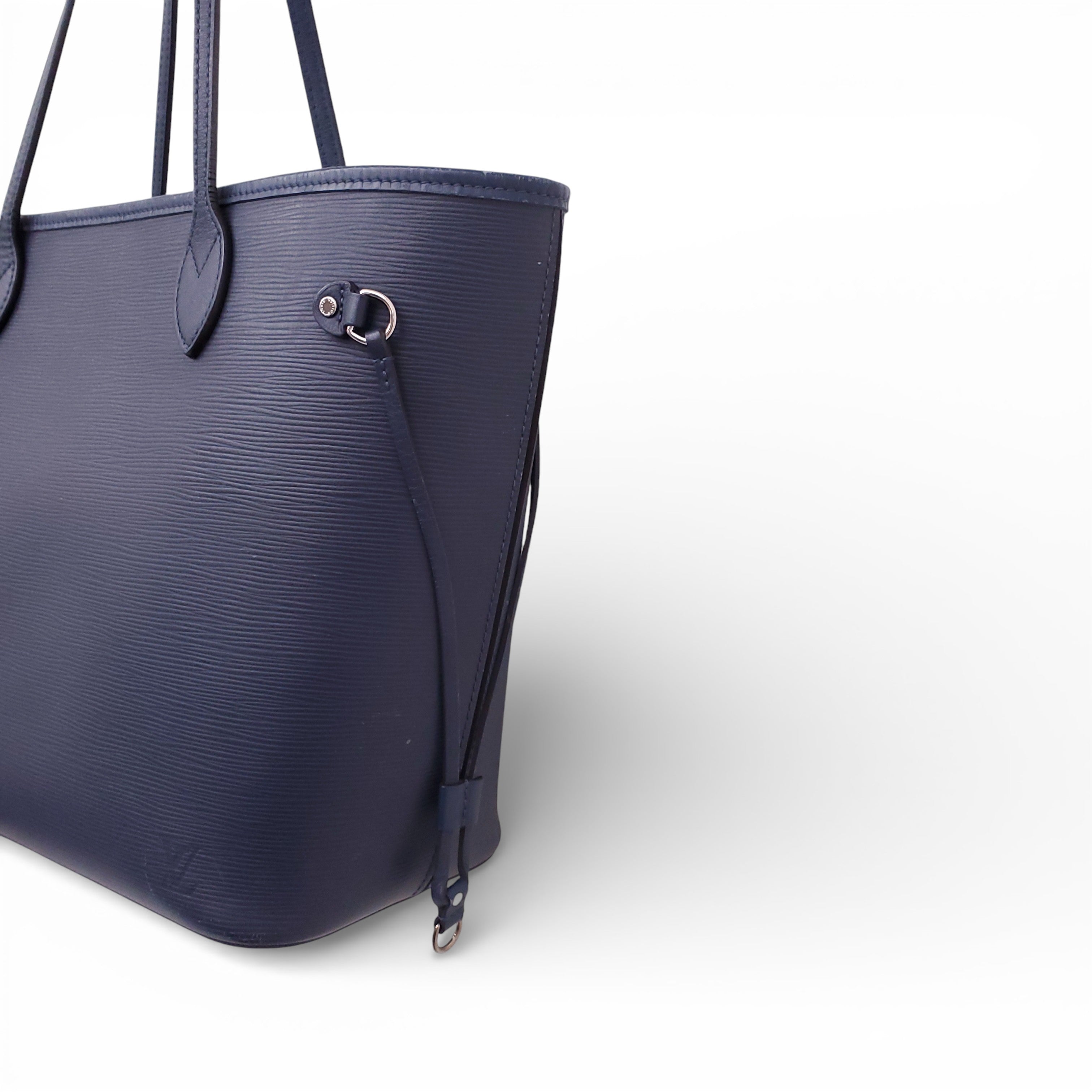 LOUIS VUITTON BLUE EPI LEATHER NEVERFULL BAG