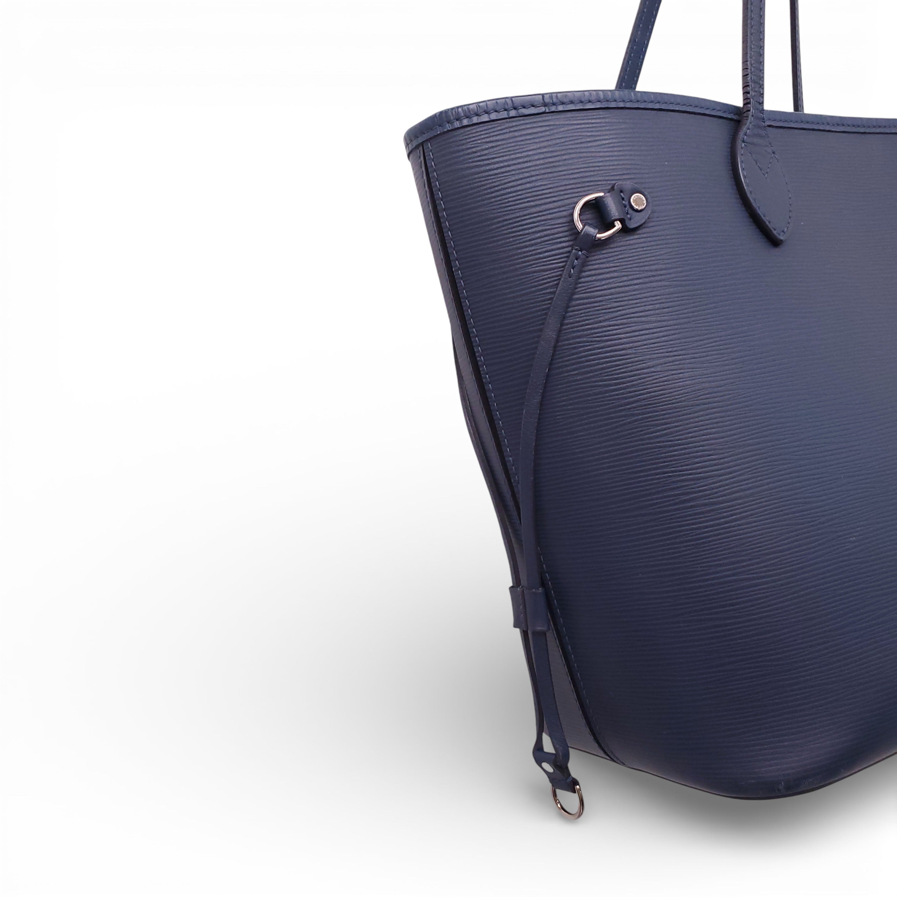 LOUIS VUITTON BLUE EPI LEATHER NEVERFULL BAG