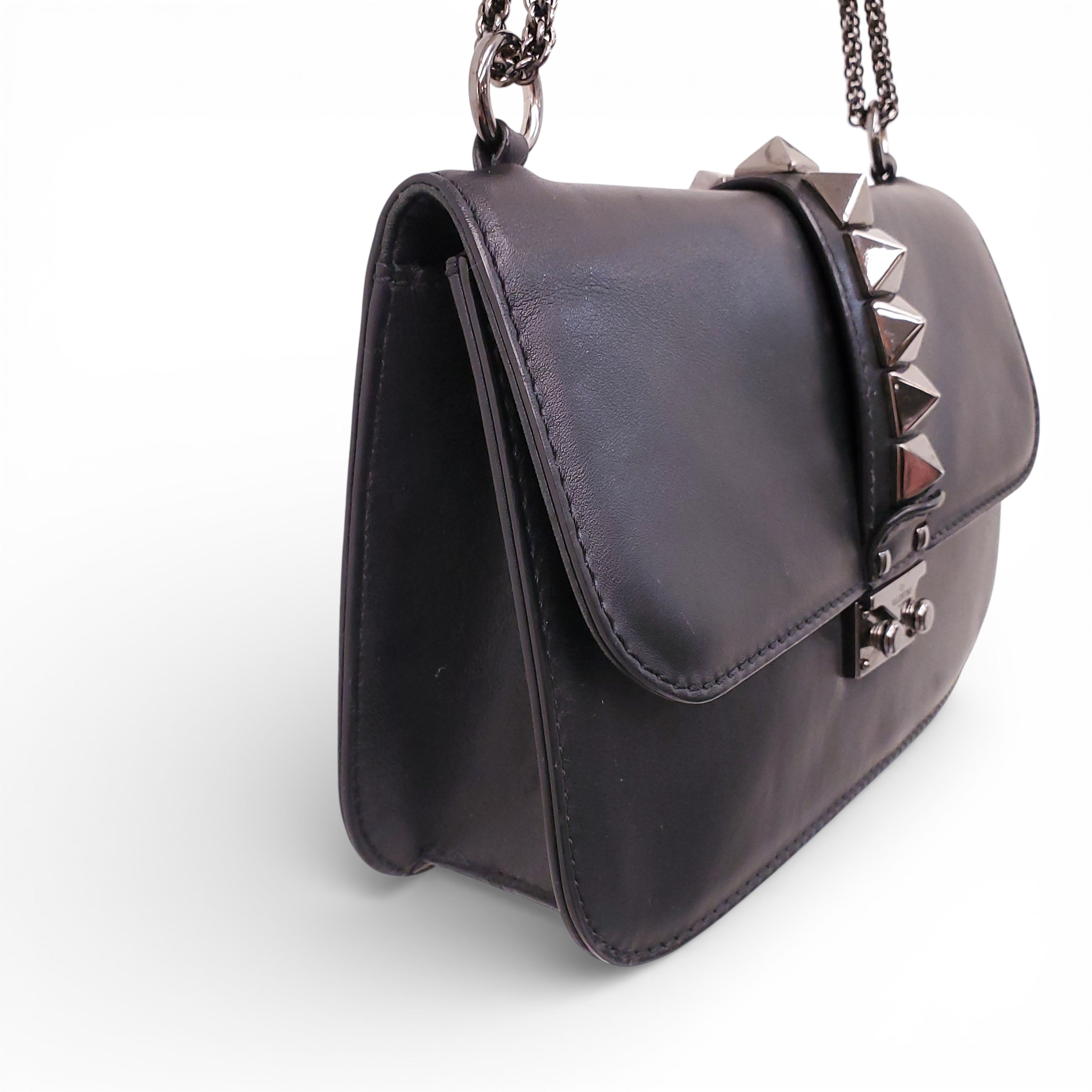 VALENTINO BLACK ROCKSTUD CROSSBODY BAG