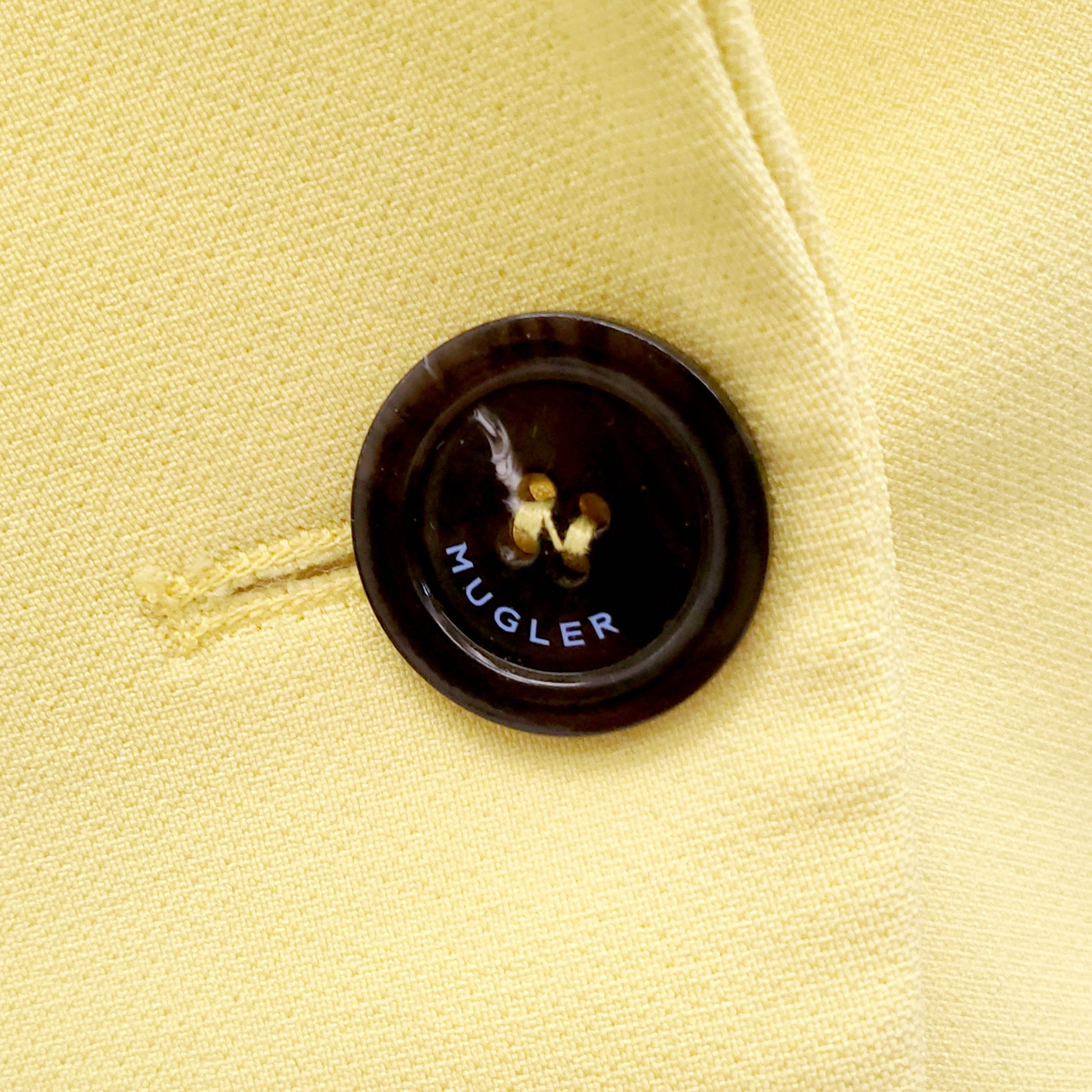 MUGLER YELLOW BLAZER - SIZE 38