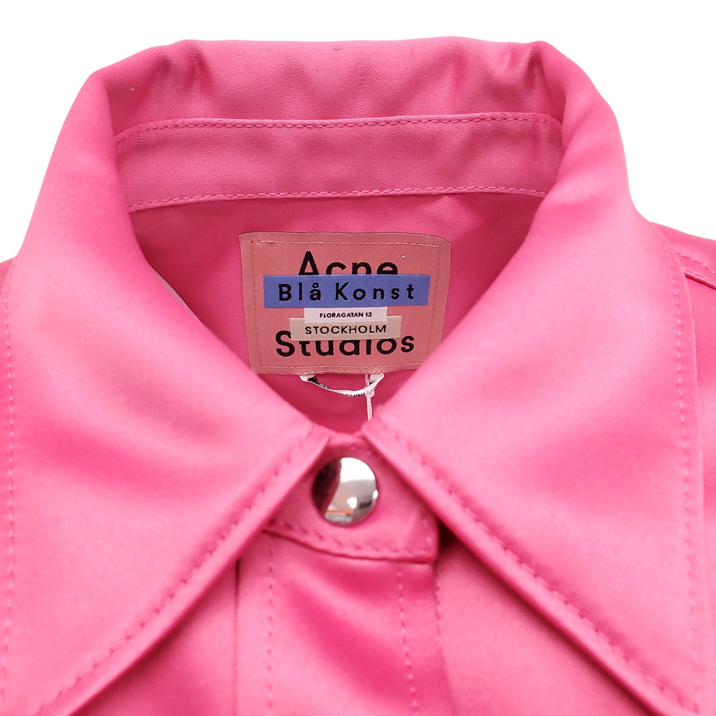 ACNE STUDIOS PINK SHIRT JACKET - SIZE 36
