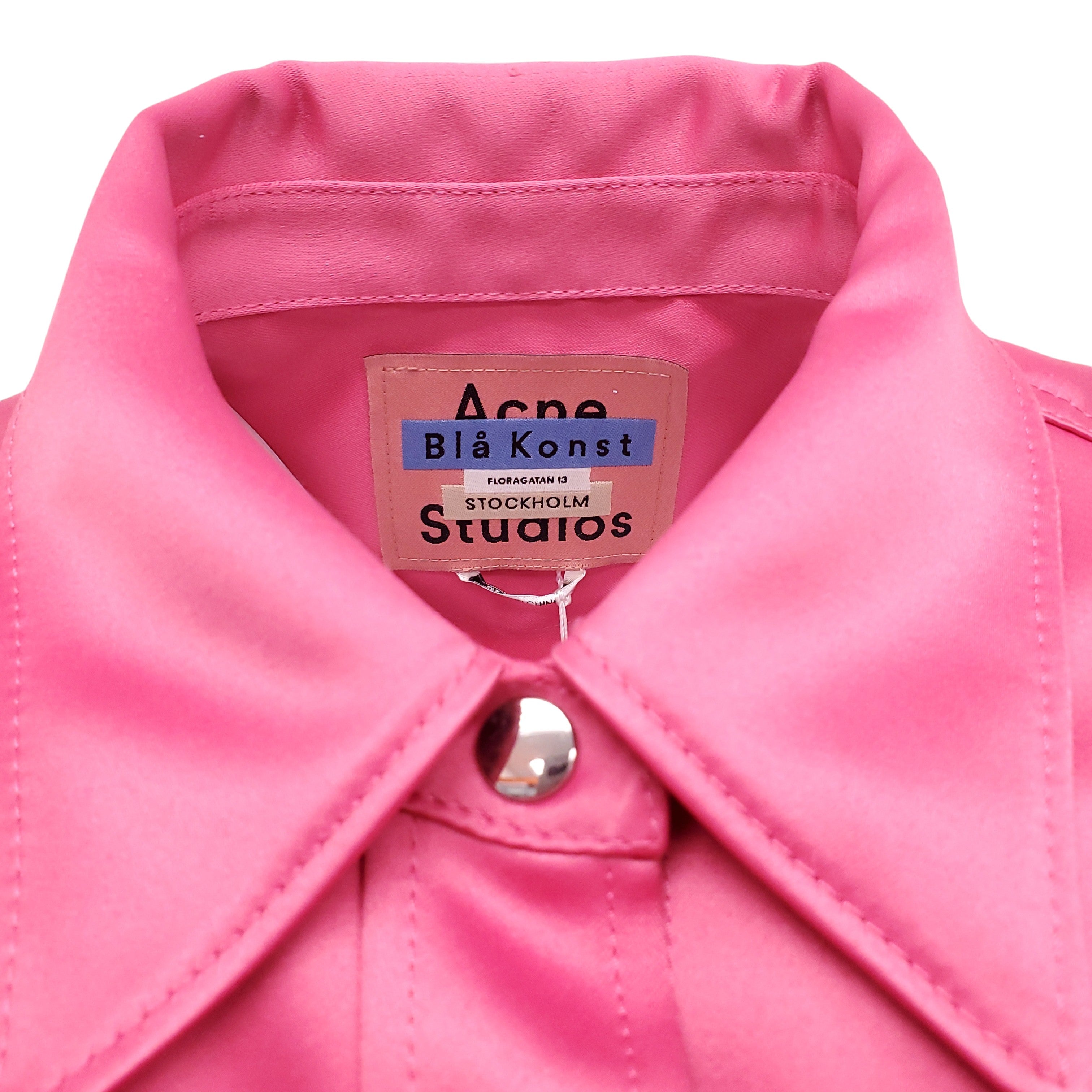 ACNE STUDIOS PINK SHIRT JACKET - SIZE 36
