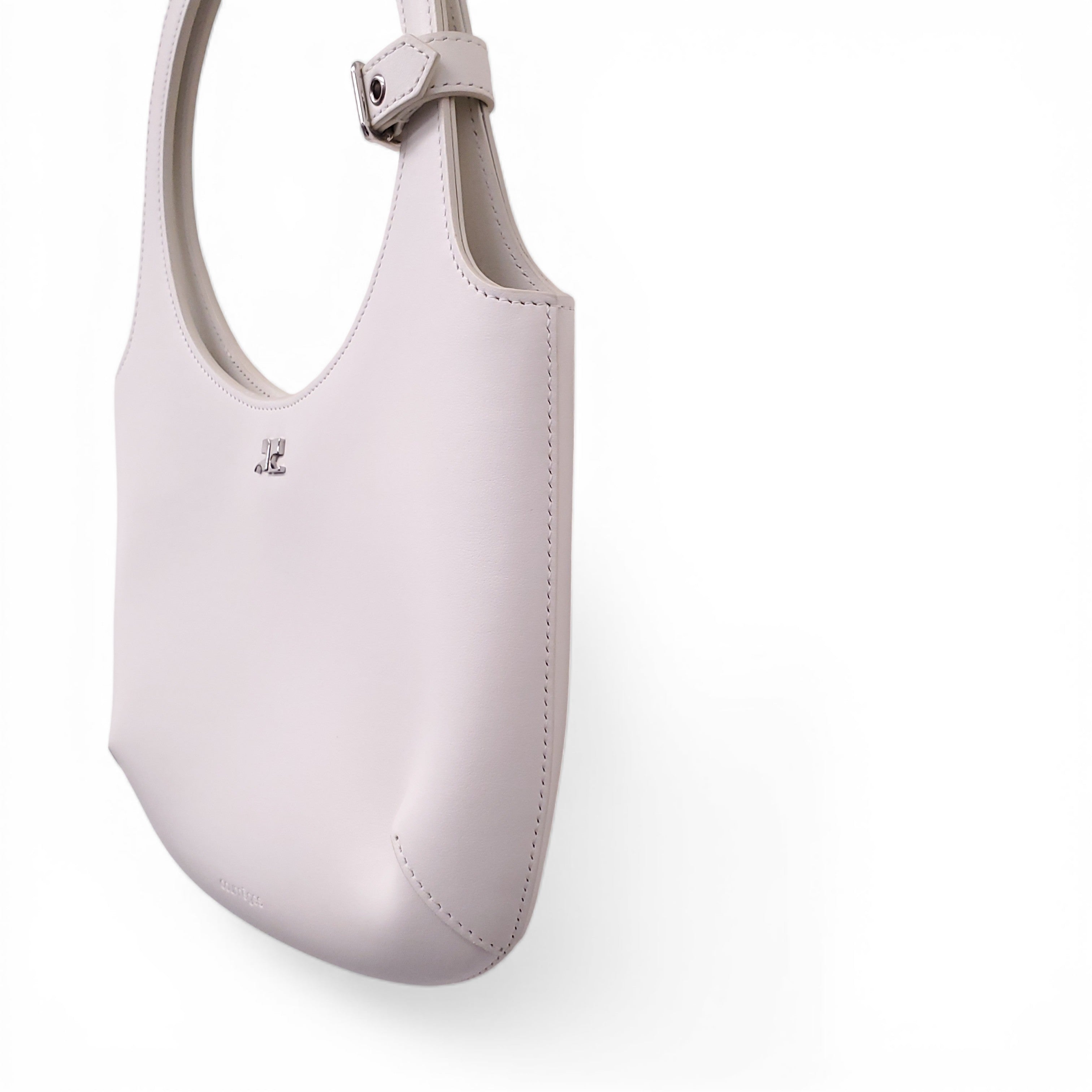 COURRÈGES WHITE 'HOLY' LEATHER BAG