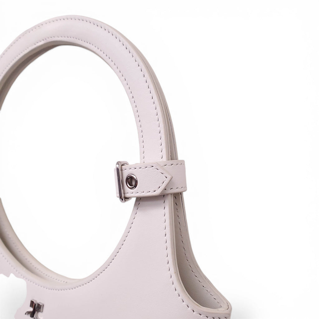 COURRÈGES WHITE 'HOLY' LEATHER BAG