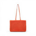 JACQUEMUS ORANGE SHEARLING TOTE
