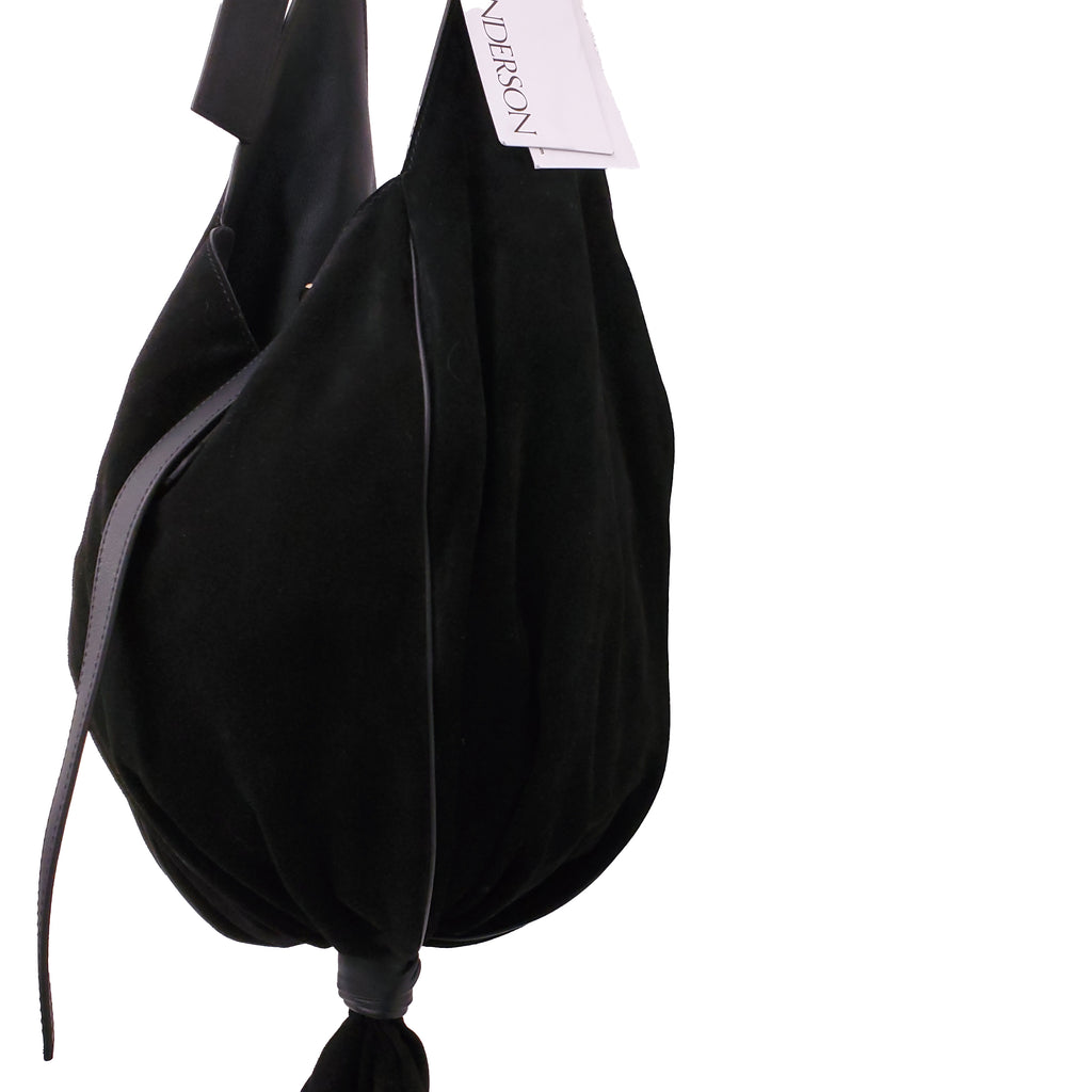 JW ANDERSON KNOT SUEDE HOBO BAG
