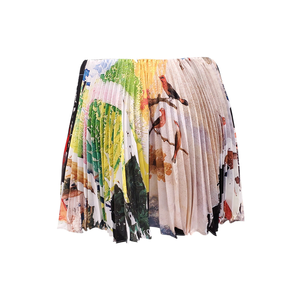 MONSE PATTERNED PLEATED SKIRT - SIZE UK 10 (US 6)