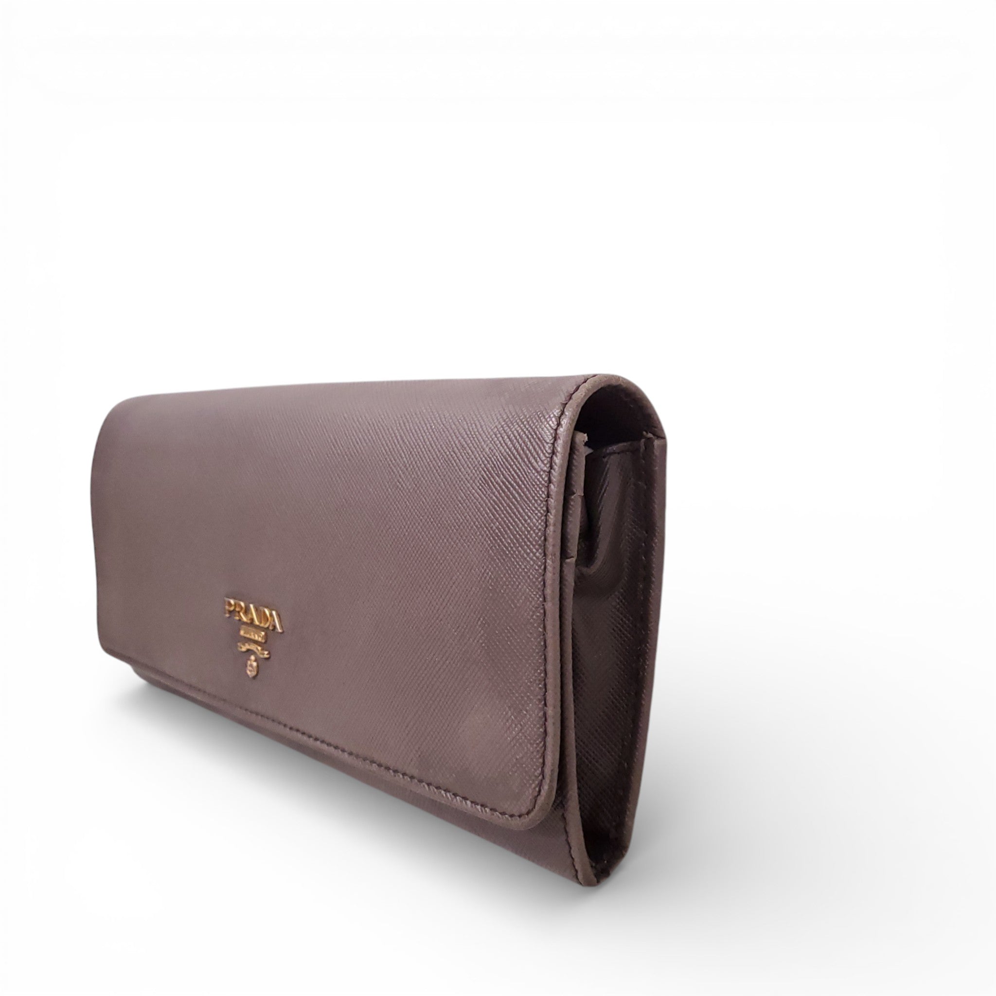 PRADA GREY SAFFIANO WALLET