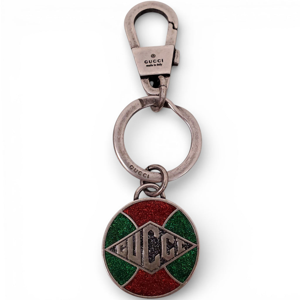 GUCCI SPARKLE LOGO KEYCHAIN