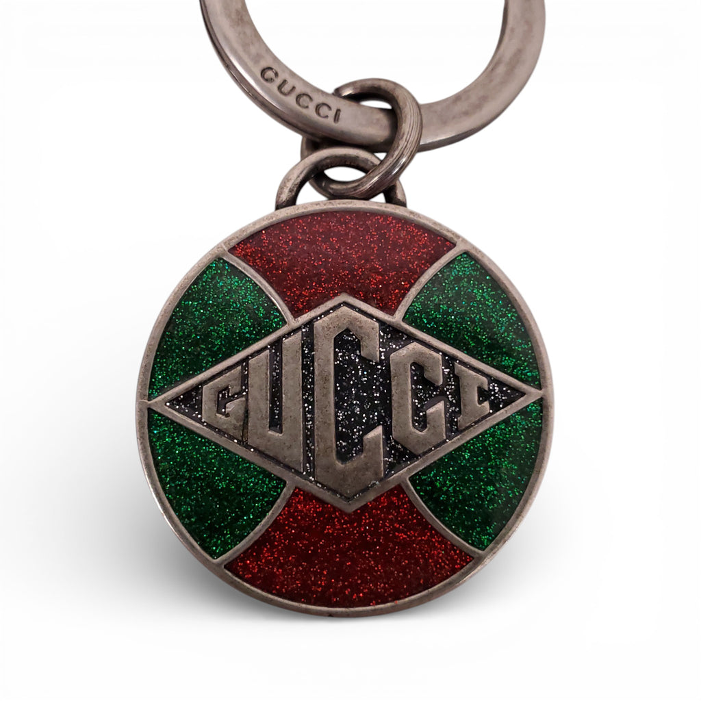 GUCCI SPARKLE LOGO KEYCHAIN