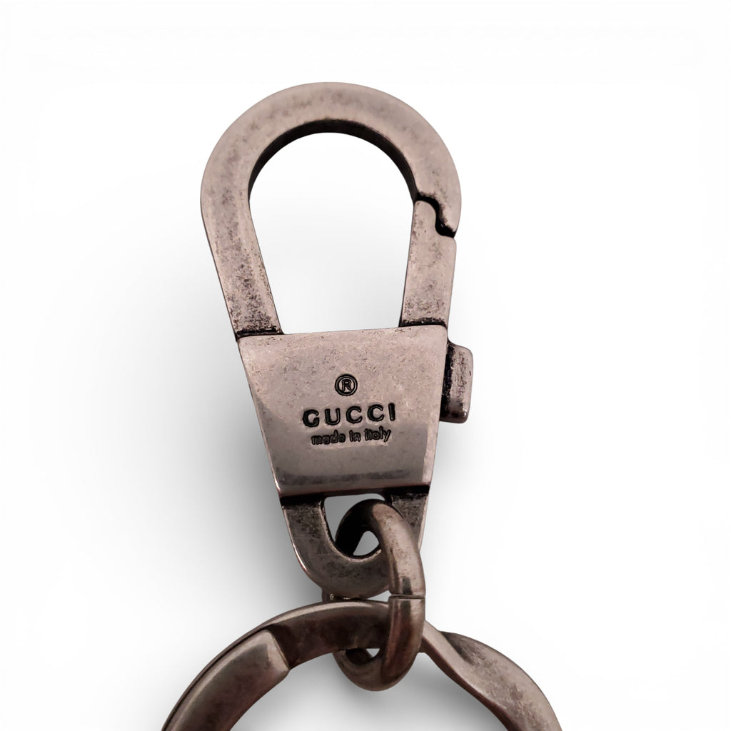 GUCCI SPARKLE LOGO KEYCHAIN