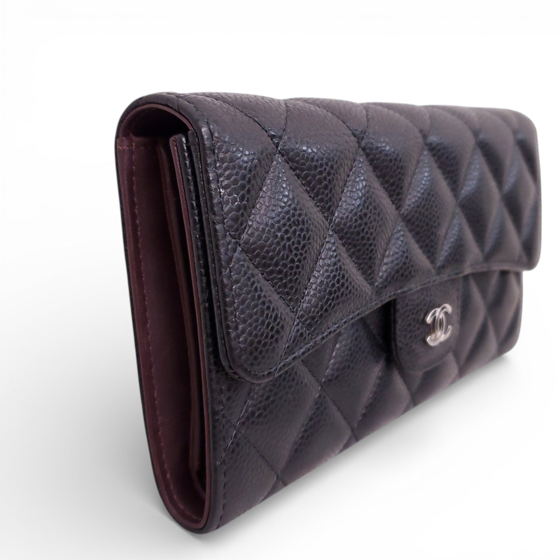 CHANEL BLACK CAVIAR WALLET