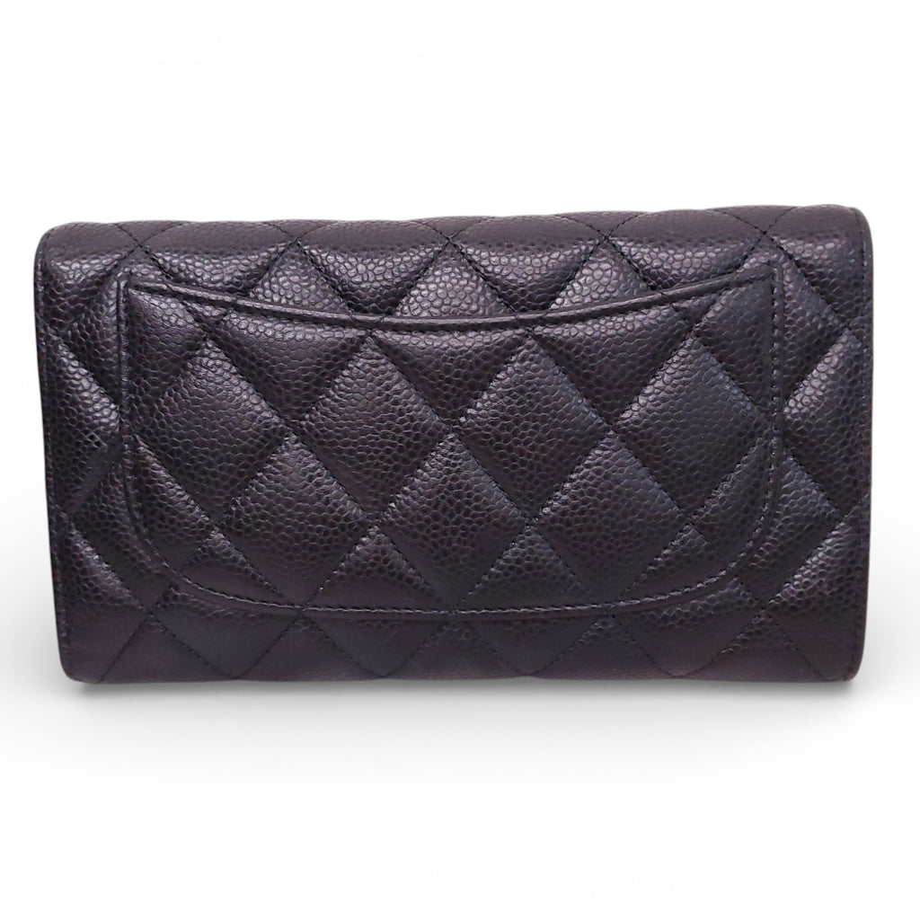 CHANEL BLACK CAVIAR WALLET