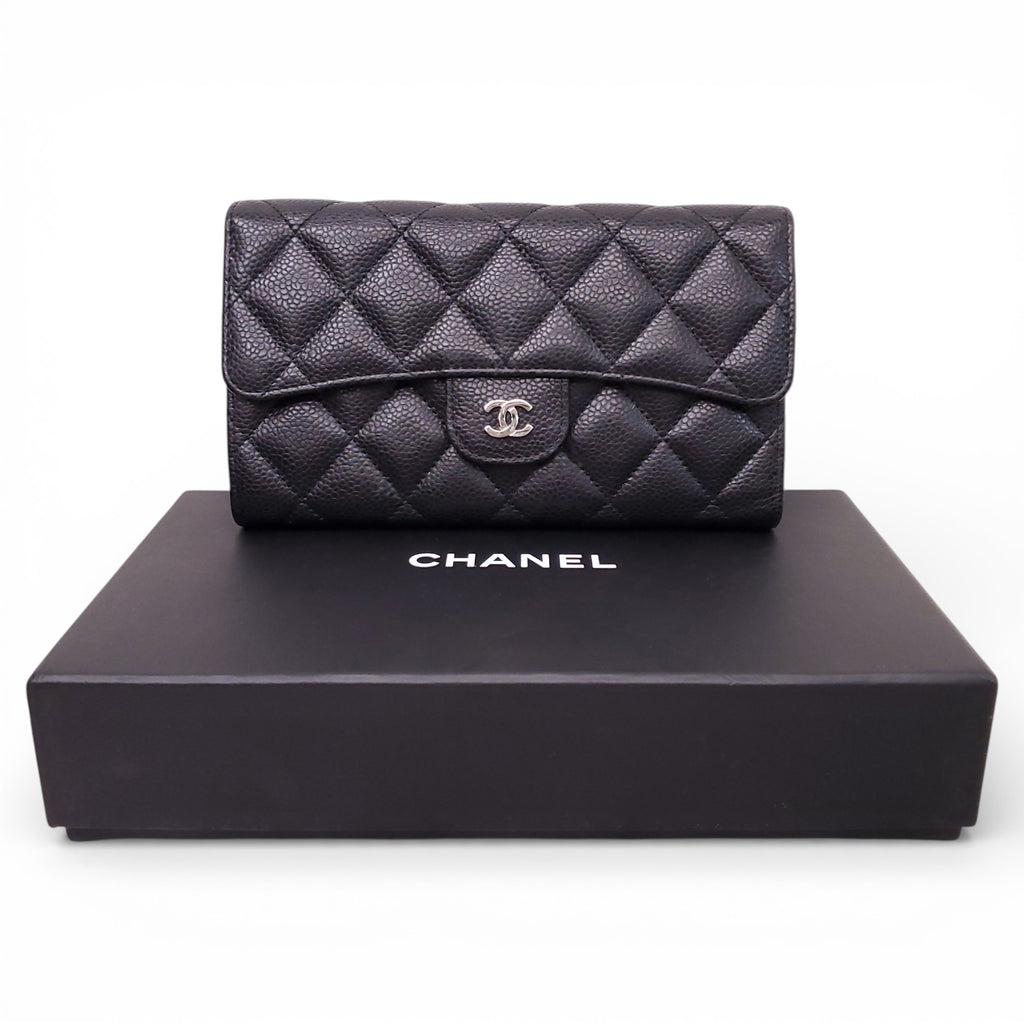 CHANEL BLACK CAVIAR WALLET