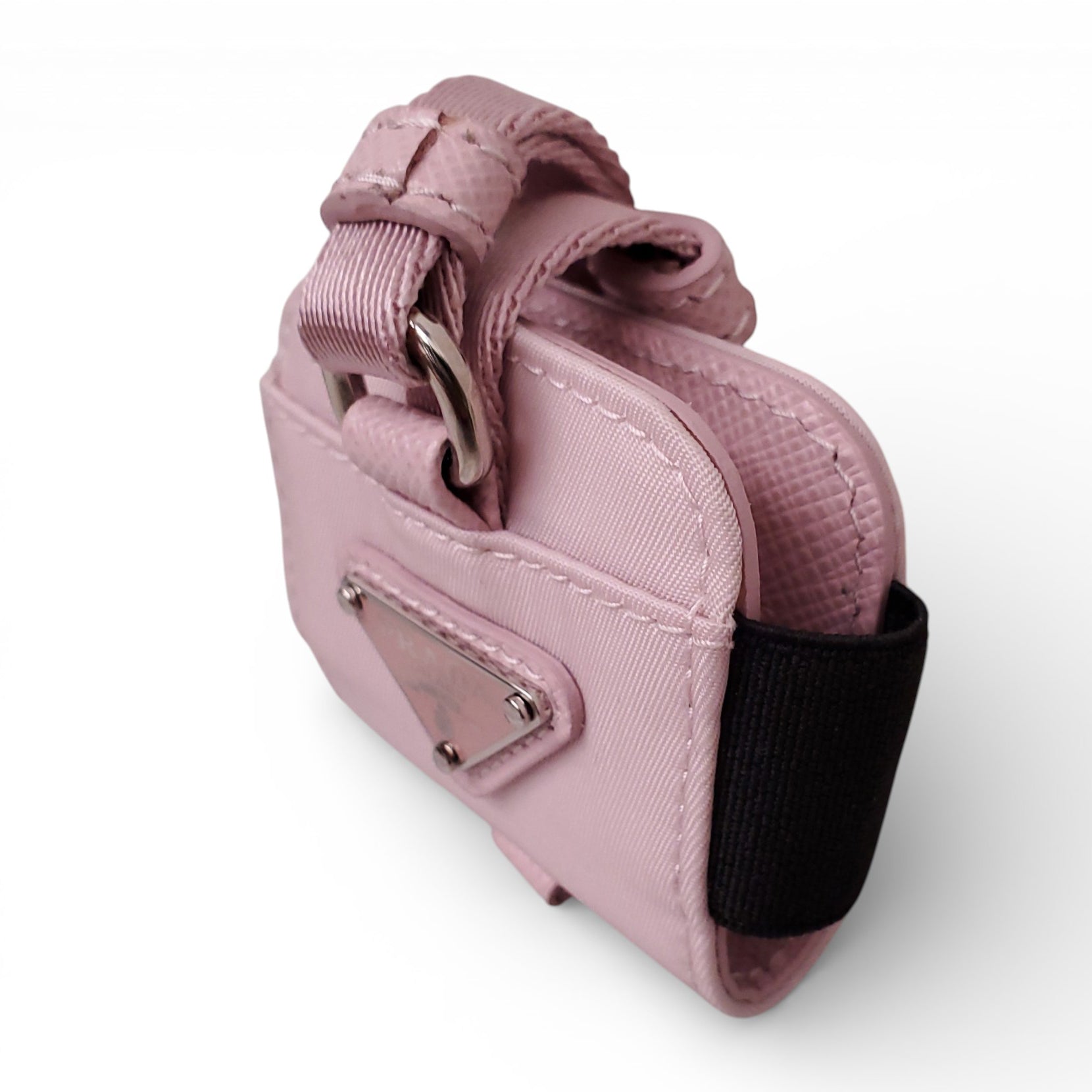 PRADA PINK NYLON AIRPOD PRO CASE