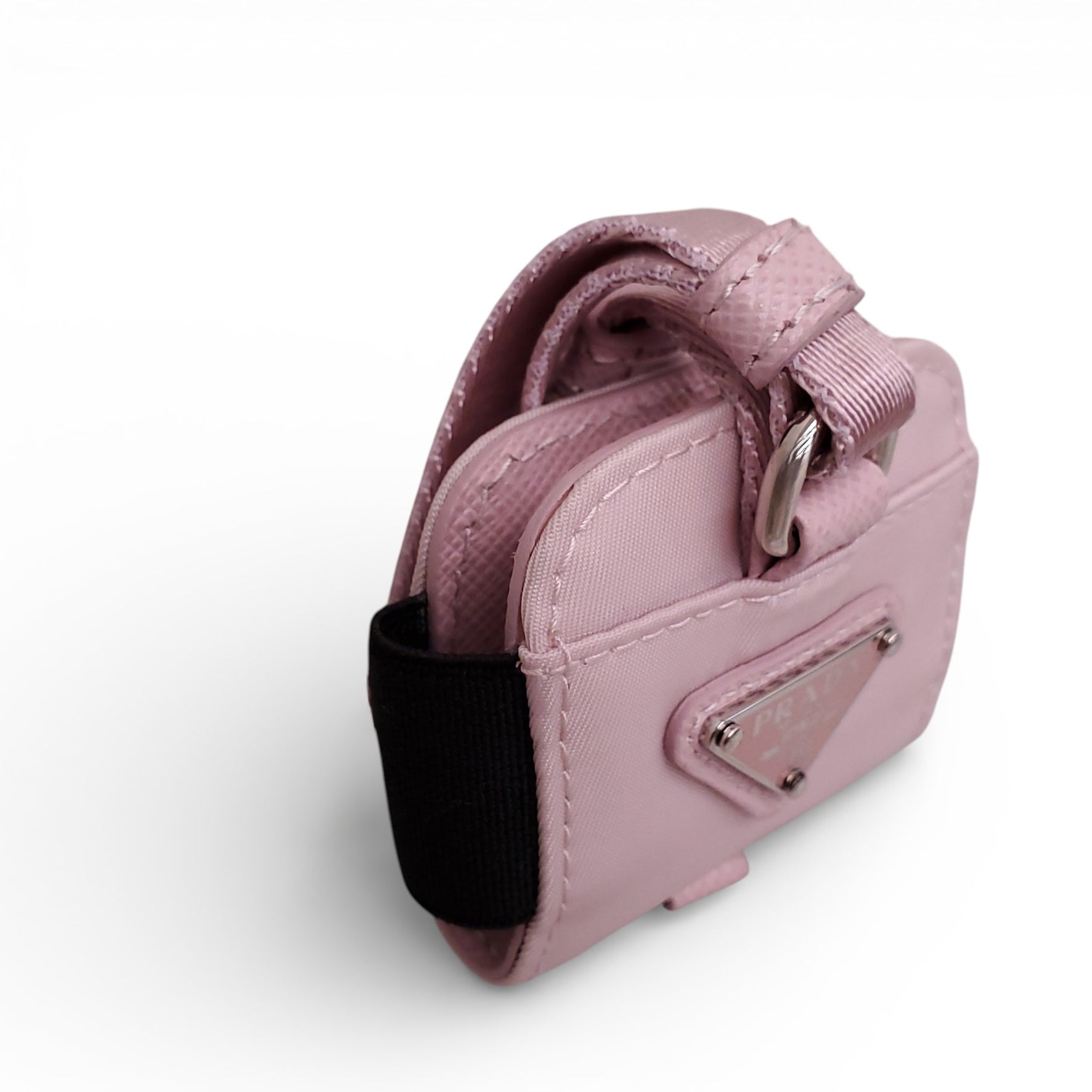 PRADA PINK NYLON AIRPOD PRO CASE