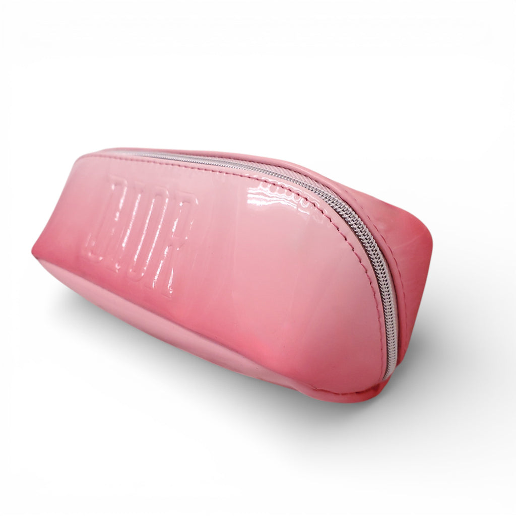 DIOR BEAUTY PINK OMBRE LOGO COSMETIC POUCH