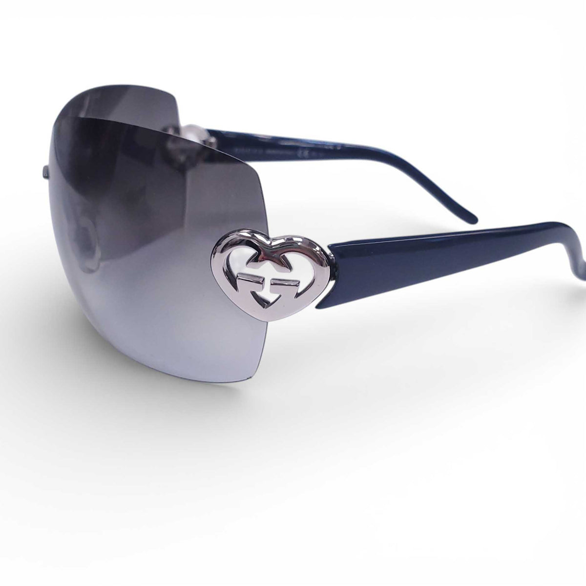 GUCCI PURPLE HEART LOGO SUNGLASSES – Rewind Couture display picture 1