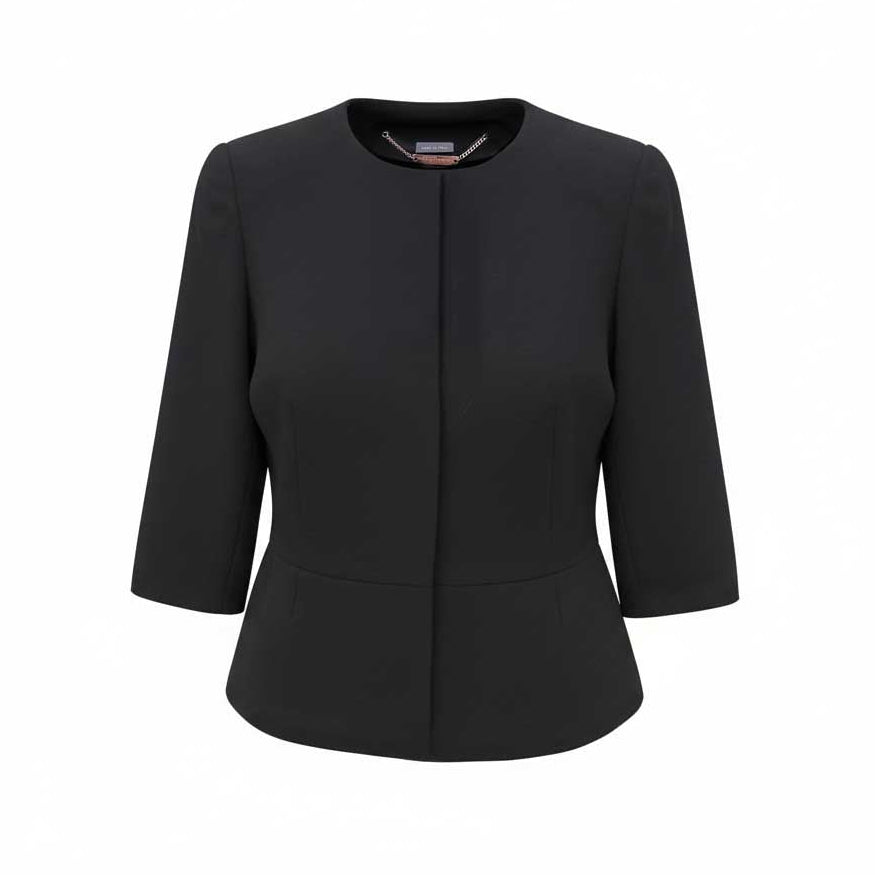 ALEXANDER MCQUEEN BLACK SKIRT SUIT - SIZE 40
