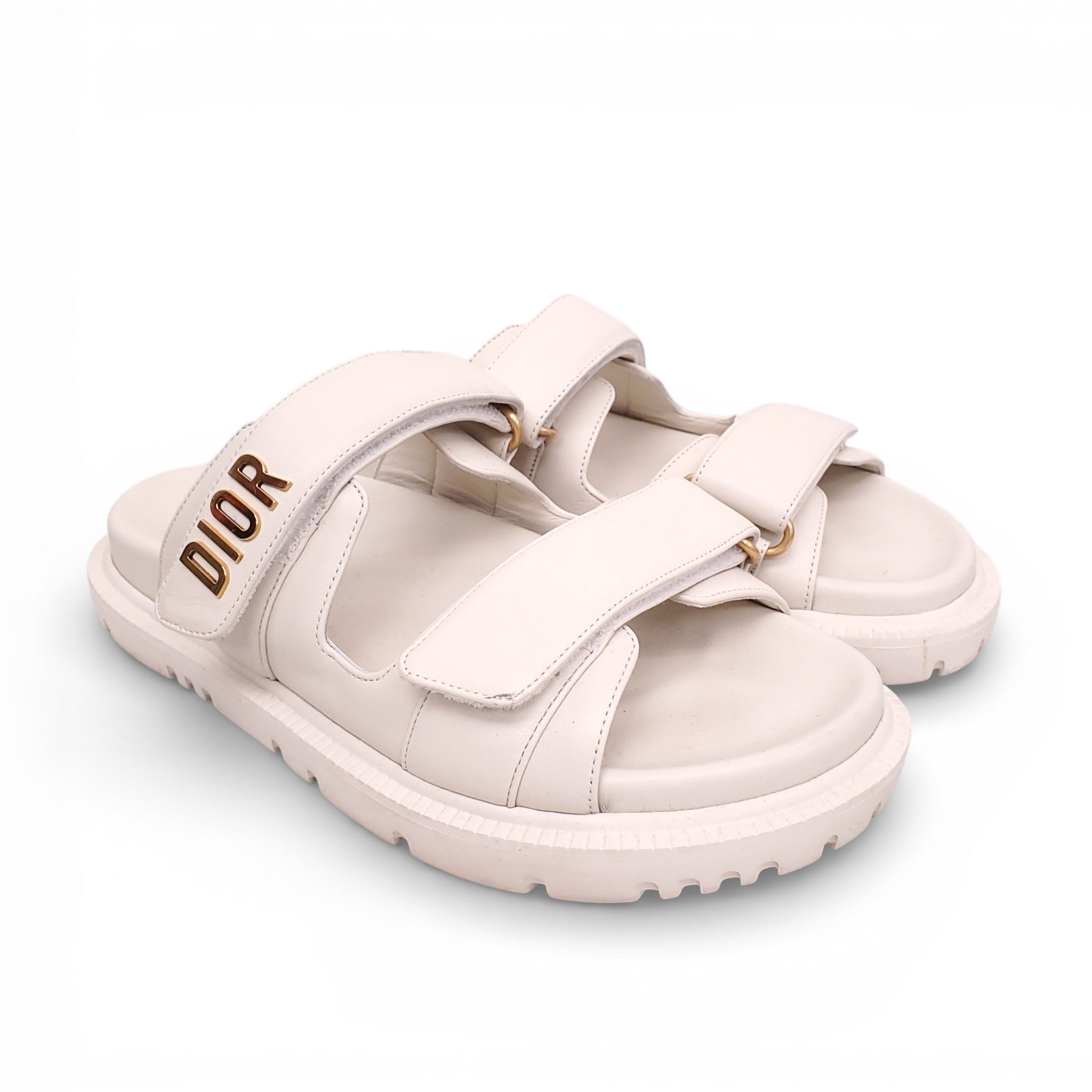 DIOR LOGO DAD SANDALS - SIZE 37