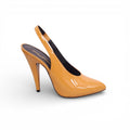 SAINT LAURENT YELLOW PATENT HEELS - SIZE 38 (FITS SIZE 35/36)